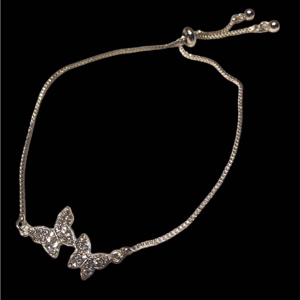 Double Butterfly Adjustable Bracelet